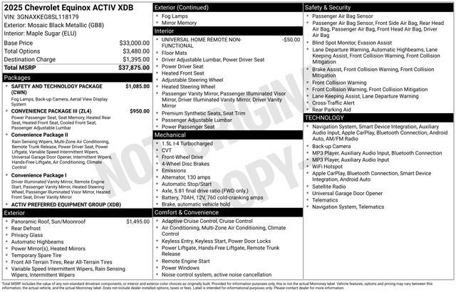 Used 2025 Chevrolet Equinox ACTIV w/ Safety and Technology Package FWD image 5