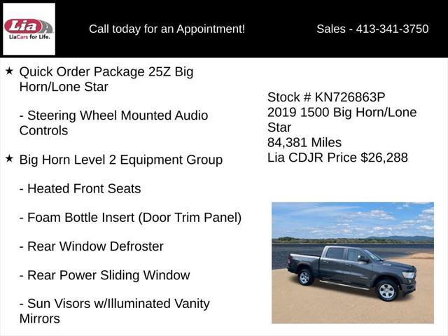 Certified 2019 RAM 1500 Big Horn AWD/4WD image 6