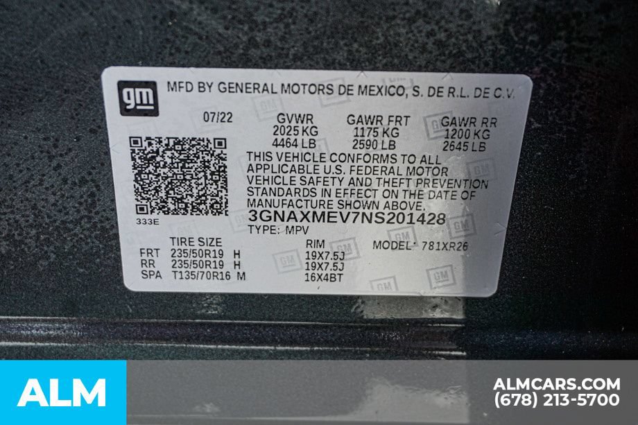 Used 2022 Chevrolet Equinox RS w/ RS Leather Package FWD image 61