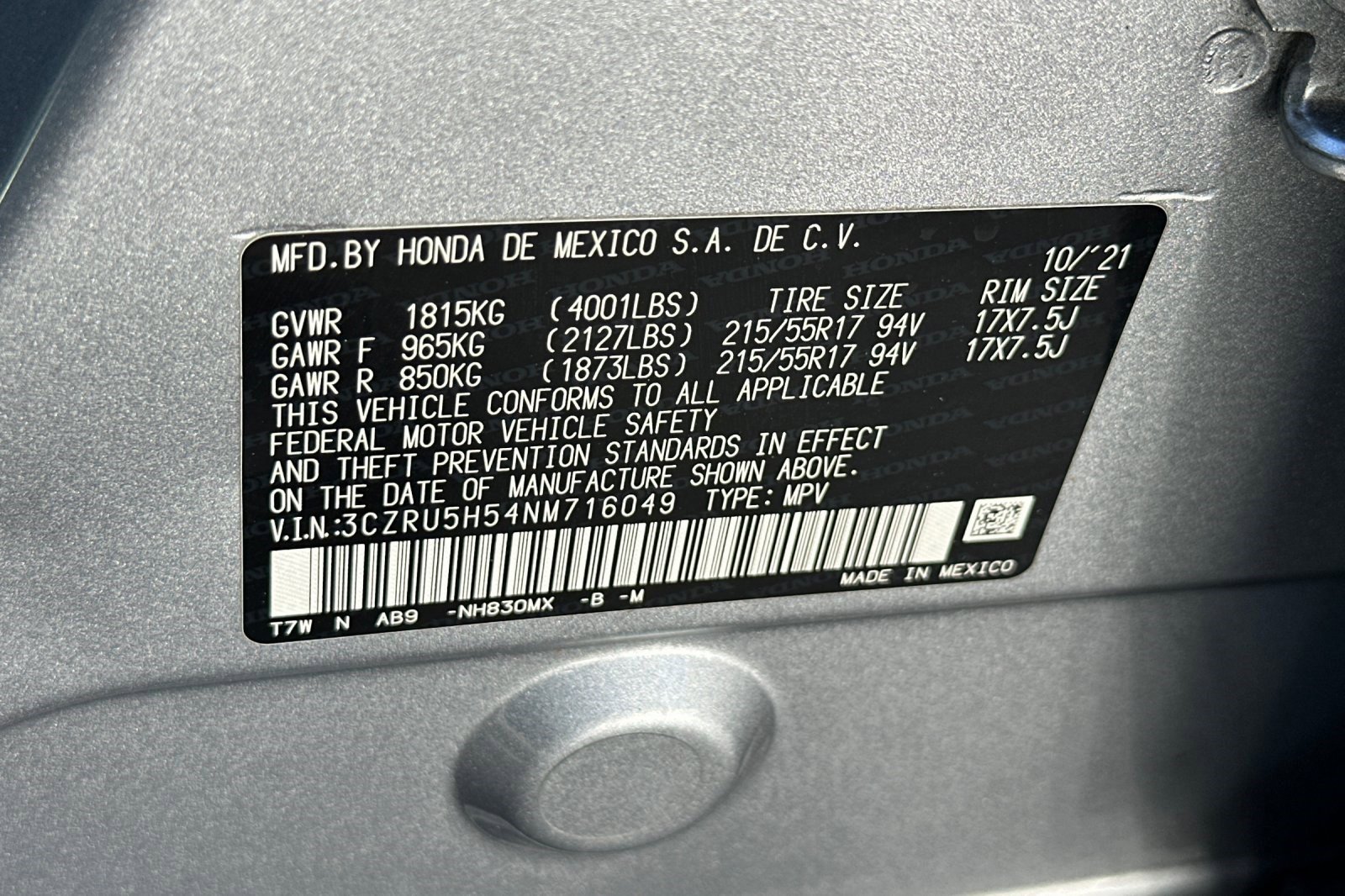 Used 2022 Honda HR-V EX image 32