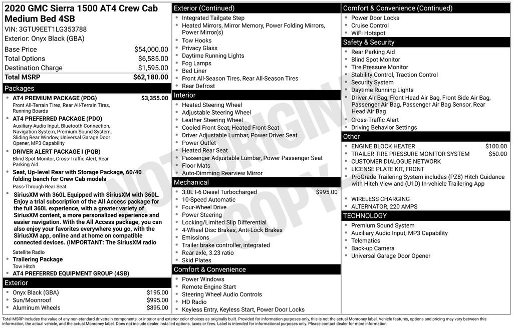 Certified 2020 GMC Sierra 1500 AT4 w/ AT4 Premium Package AWD/4WD image 35