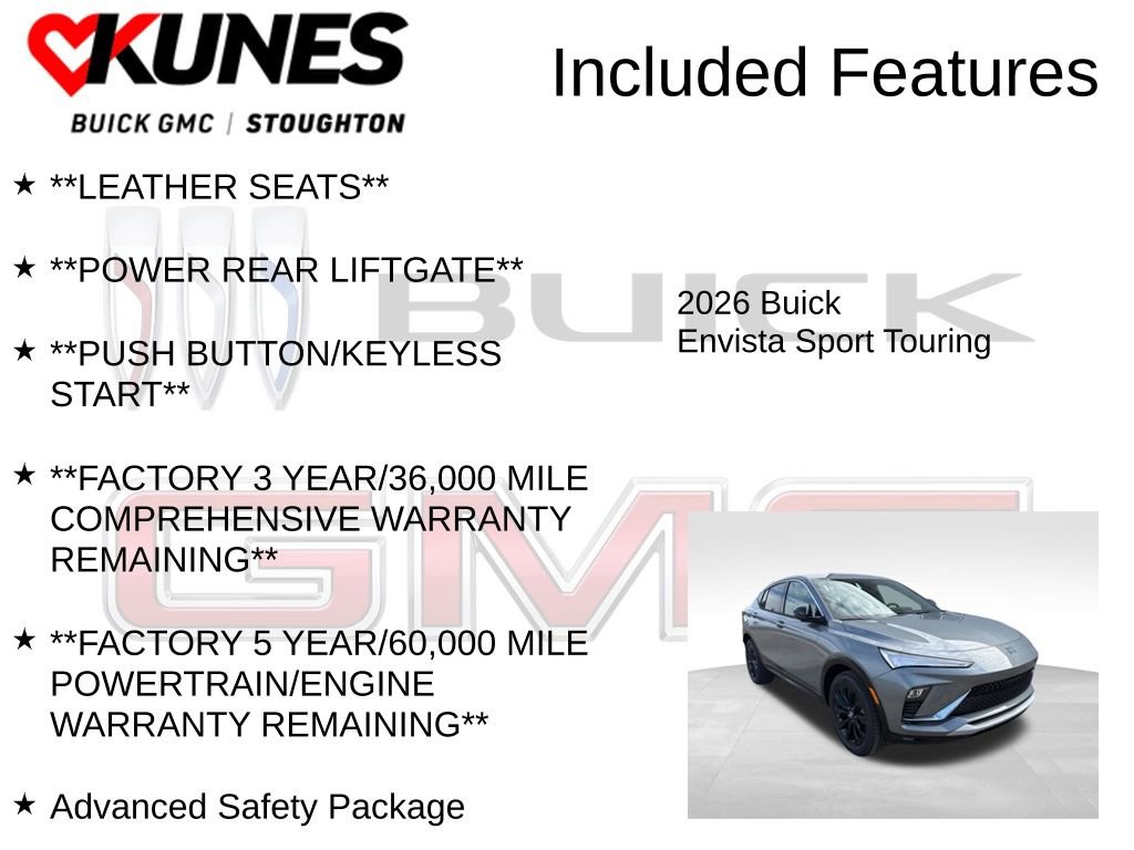 New 2026 Buick Envista Sport Touring w/ Convenience I Package FWD image 3