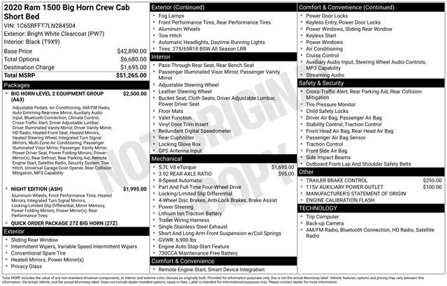 Used 2020 RAM 1500 Big Horn image 36