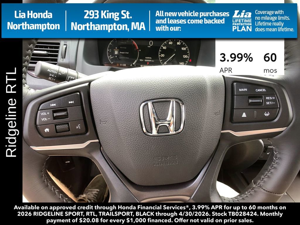New 2026 Honda Ridgeline RTL image 16
