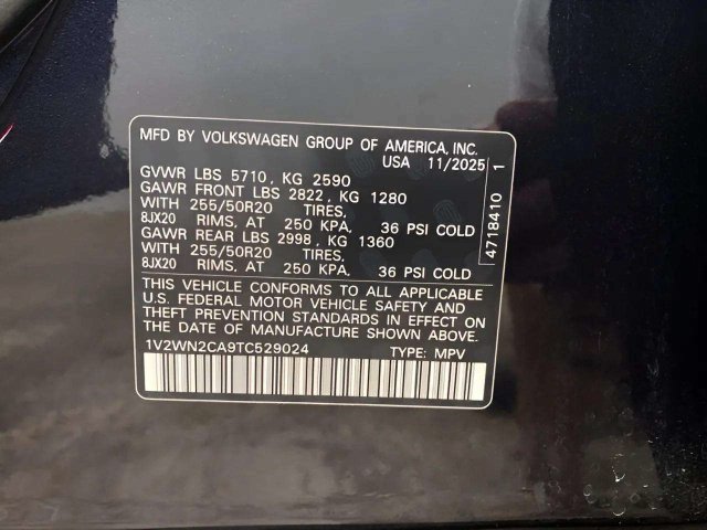 Used 2026 Volkswagen Atlas SE FWD image 99