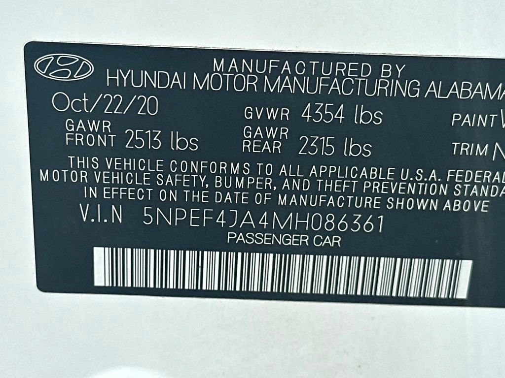 Used 2021 Hyundai Sonata SEL w/ Convenience Package FWD image 37