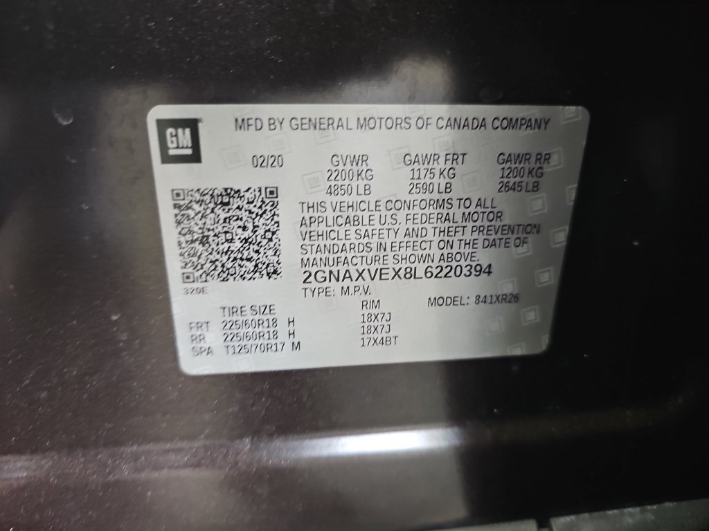 Used 2020 Chevrolet Equinox LT AWD/4WD image 36