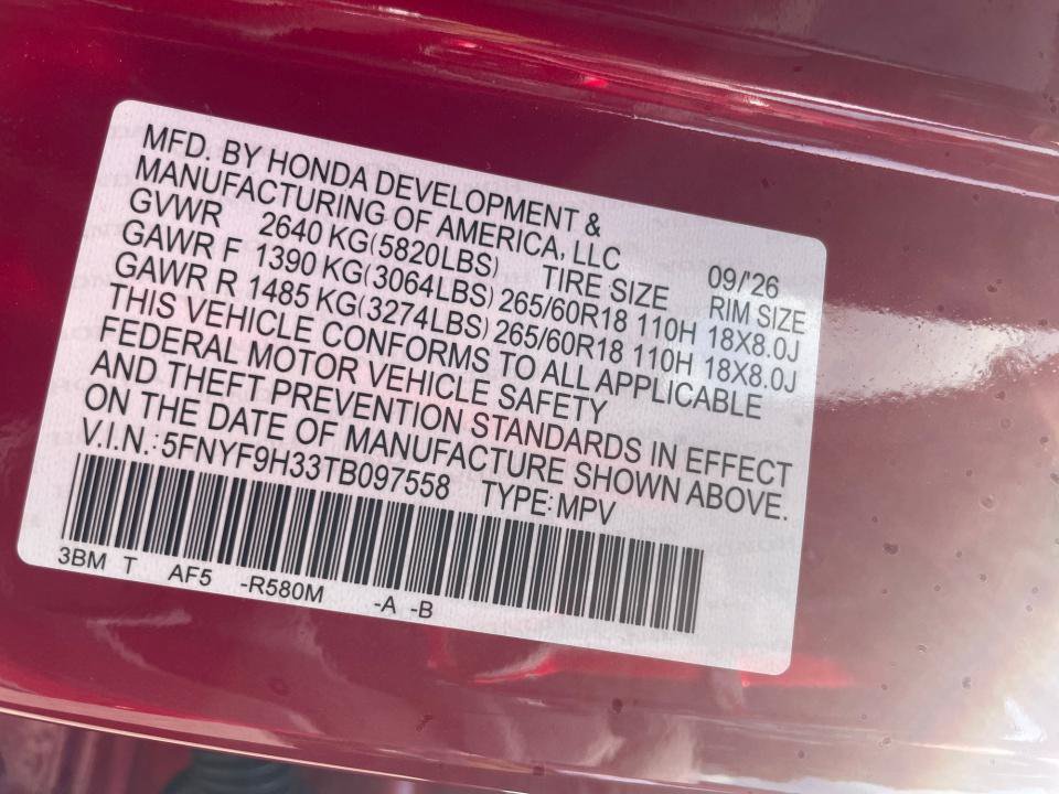New 2026 Honda Passport RTL image 35