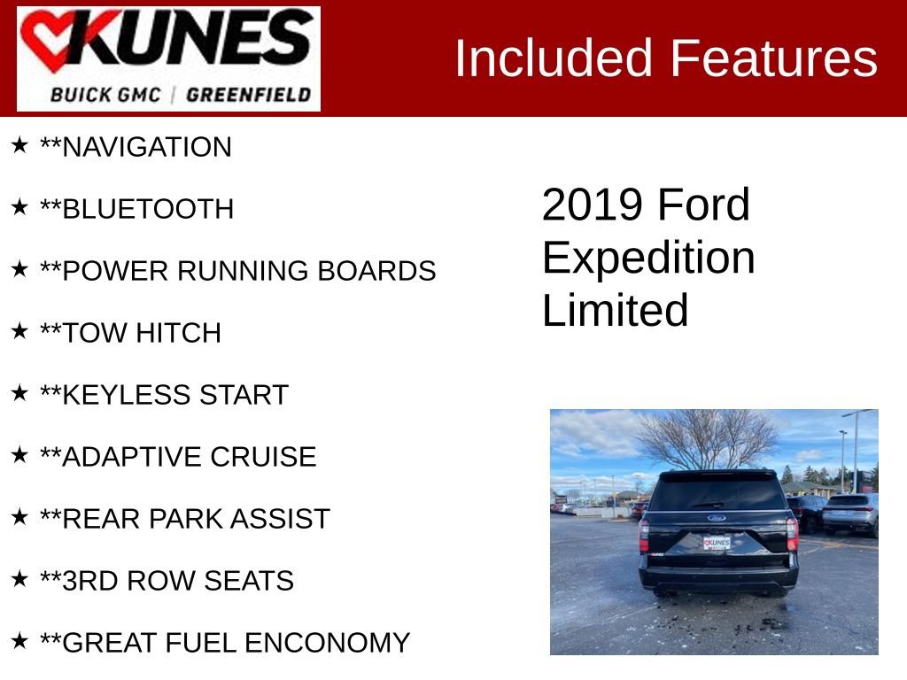 Used 2019 Ford Expedition Limited w/ Equipment Group 303A image 3