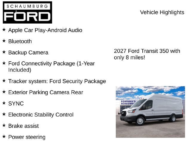 New 2027 Ford Transit 350 148 High Roof Extended DRW RWD image 7