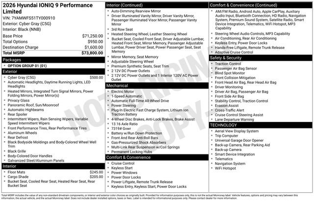 New 2026 Hyundai Ioniq 9 Limited image 20