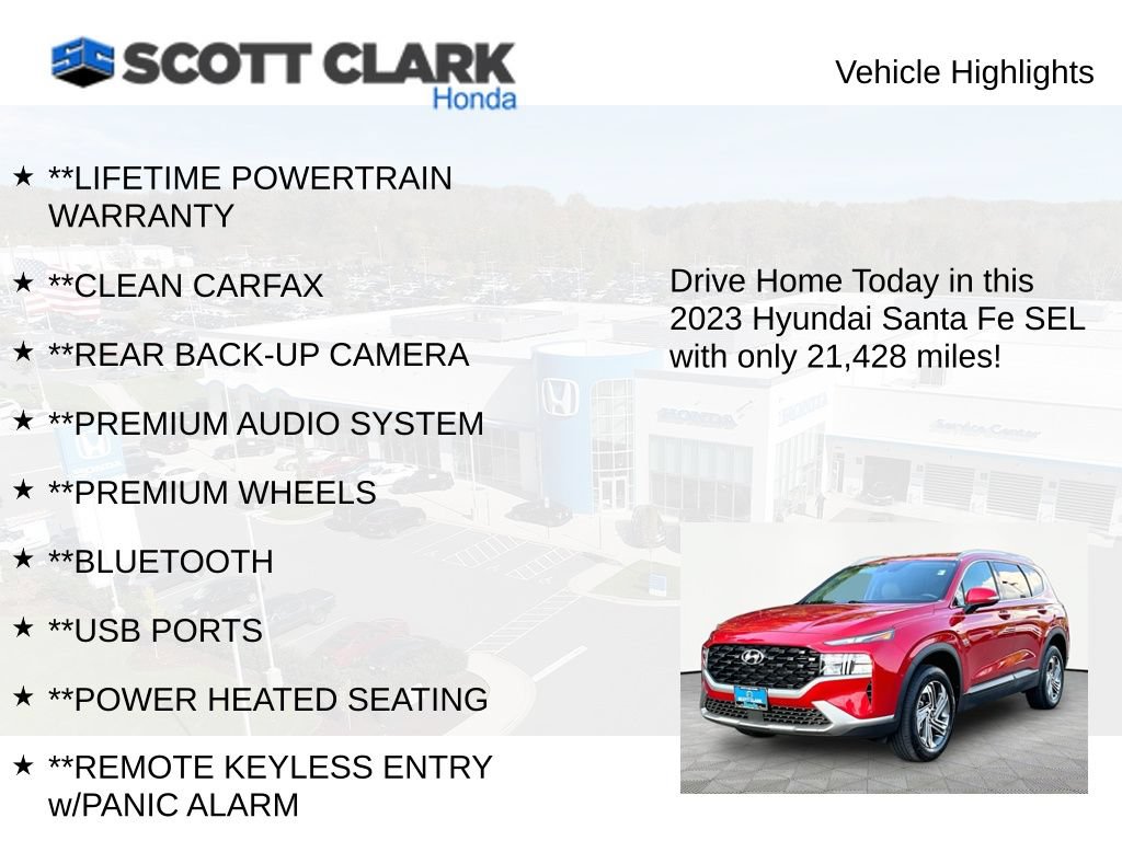 Used 2023 Hyundai Santa Fe SEL AWD/4WD image 12