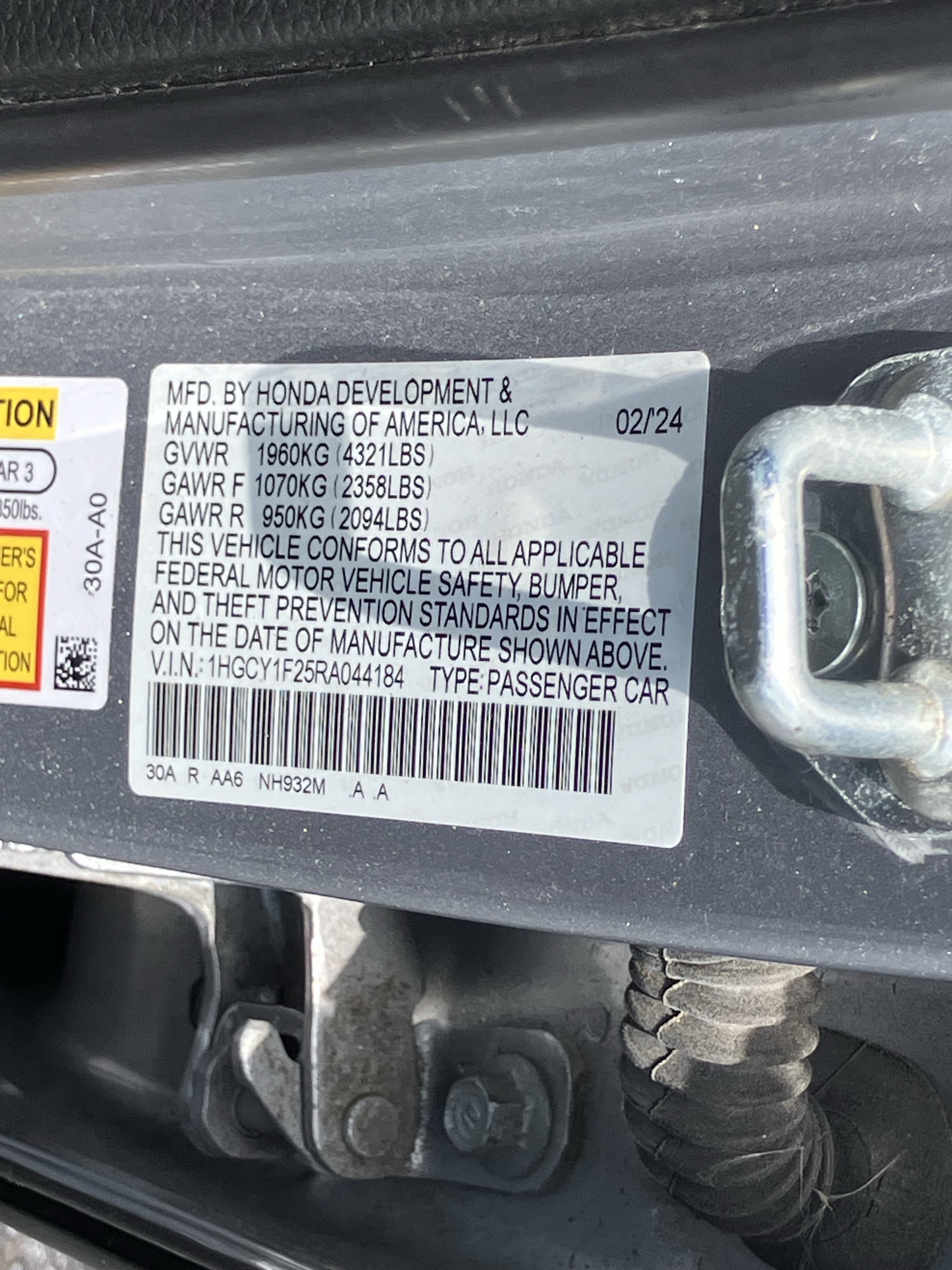 Certified 2024 Honda Accord LX image 30