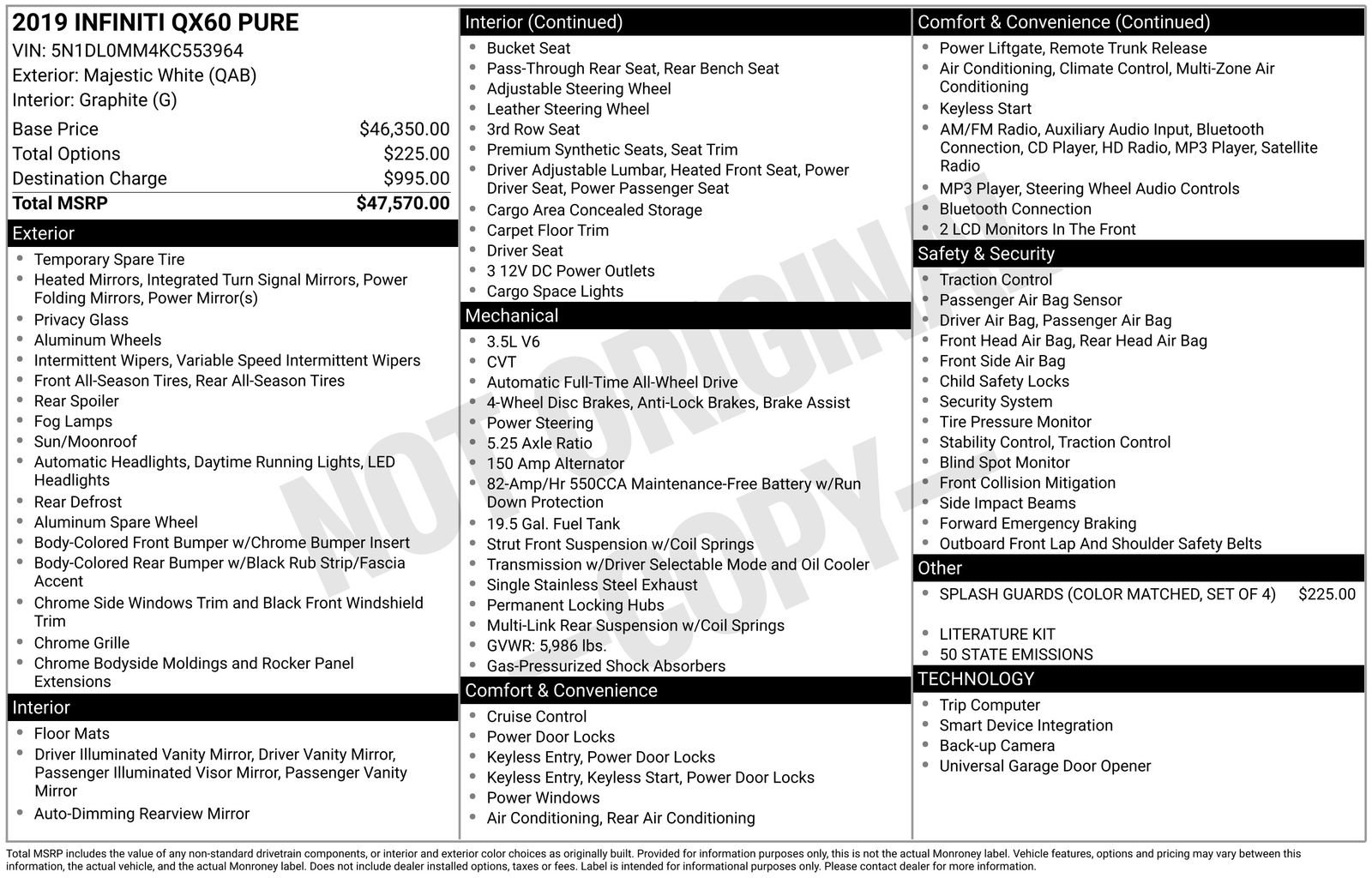 Used 2019 INFINITI QX60 Pure image 4