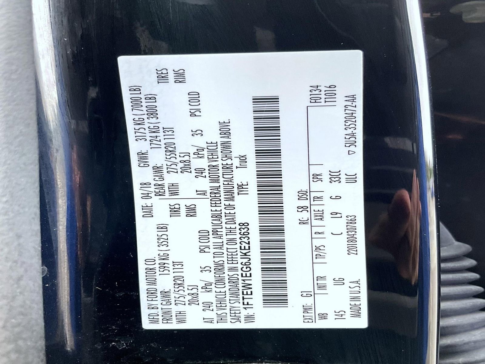 Used 2018 Ford F150 XLT w/ Equipment Group 302A Luxury image 25