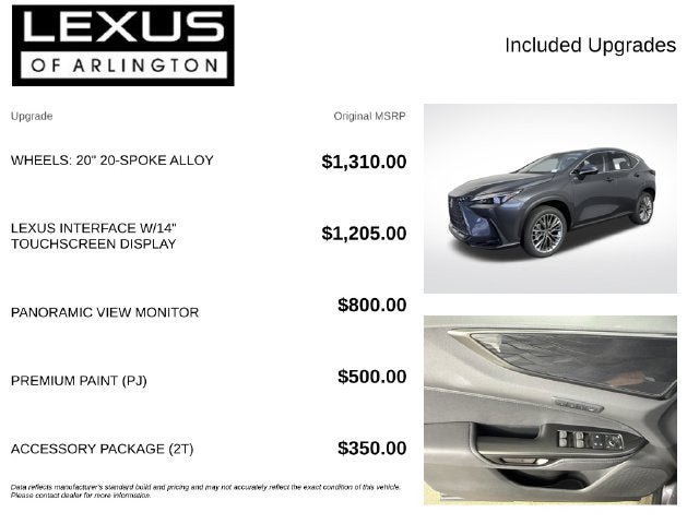 New 2026 Lexus NX 350 AWD w/ Accessory Package (2T) image 4