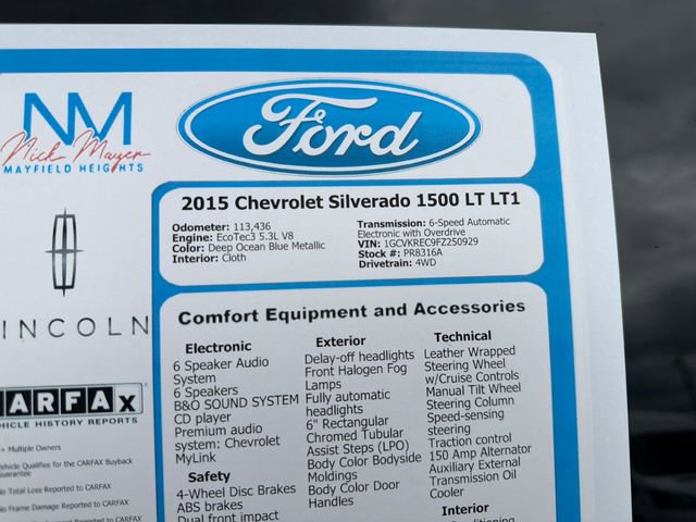 Used 2015 Chevrolet Silverado 1500 LT w/ All Star Edition image 32