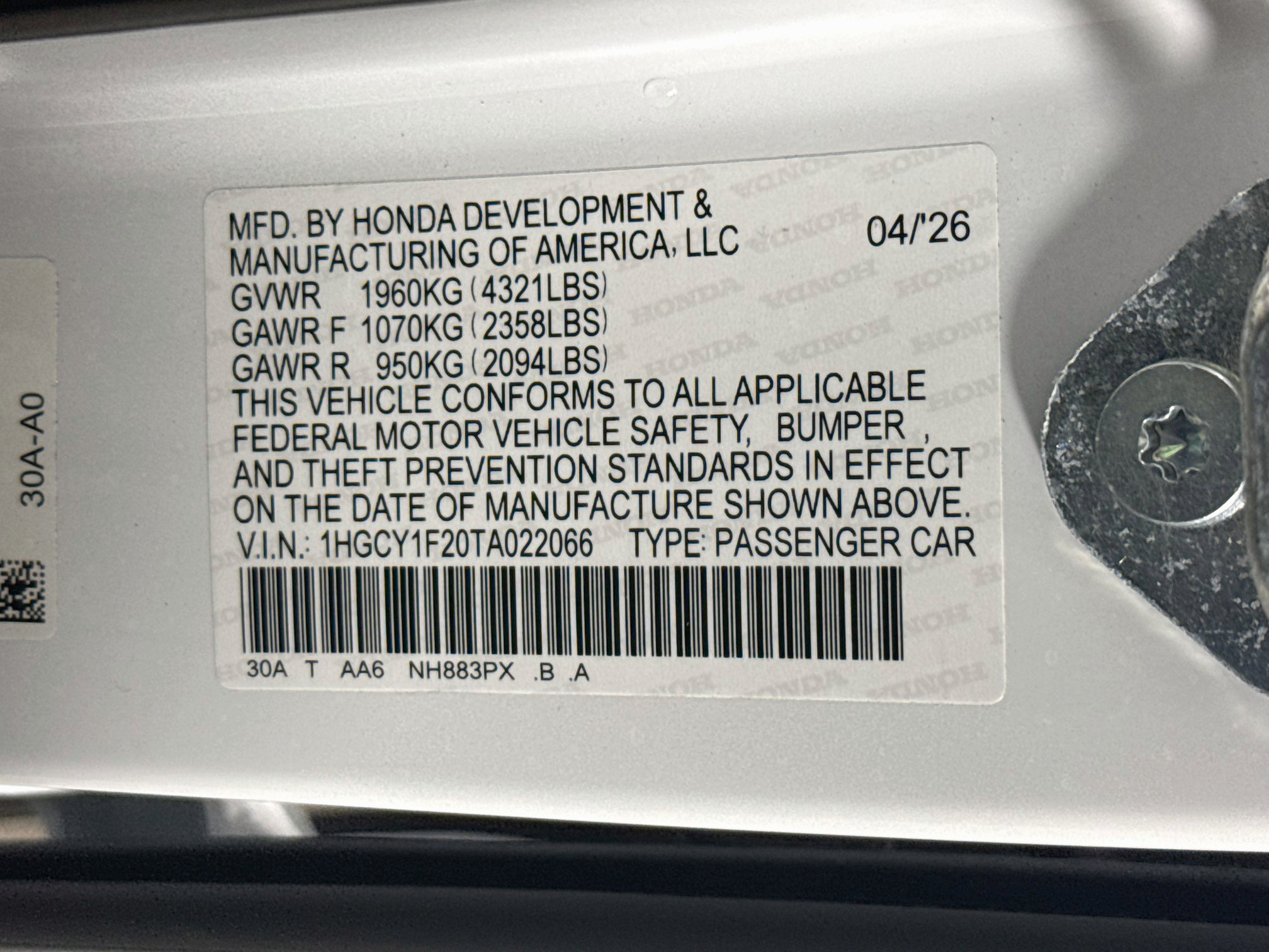 Certified 2026 Honda Accord LX image 36