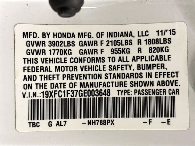 Used 2016 Honda Civic EX-T image 24