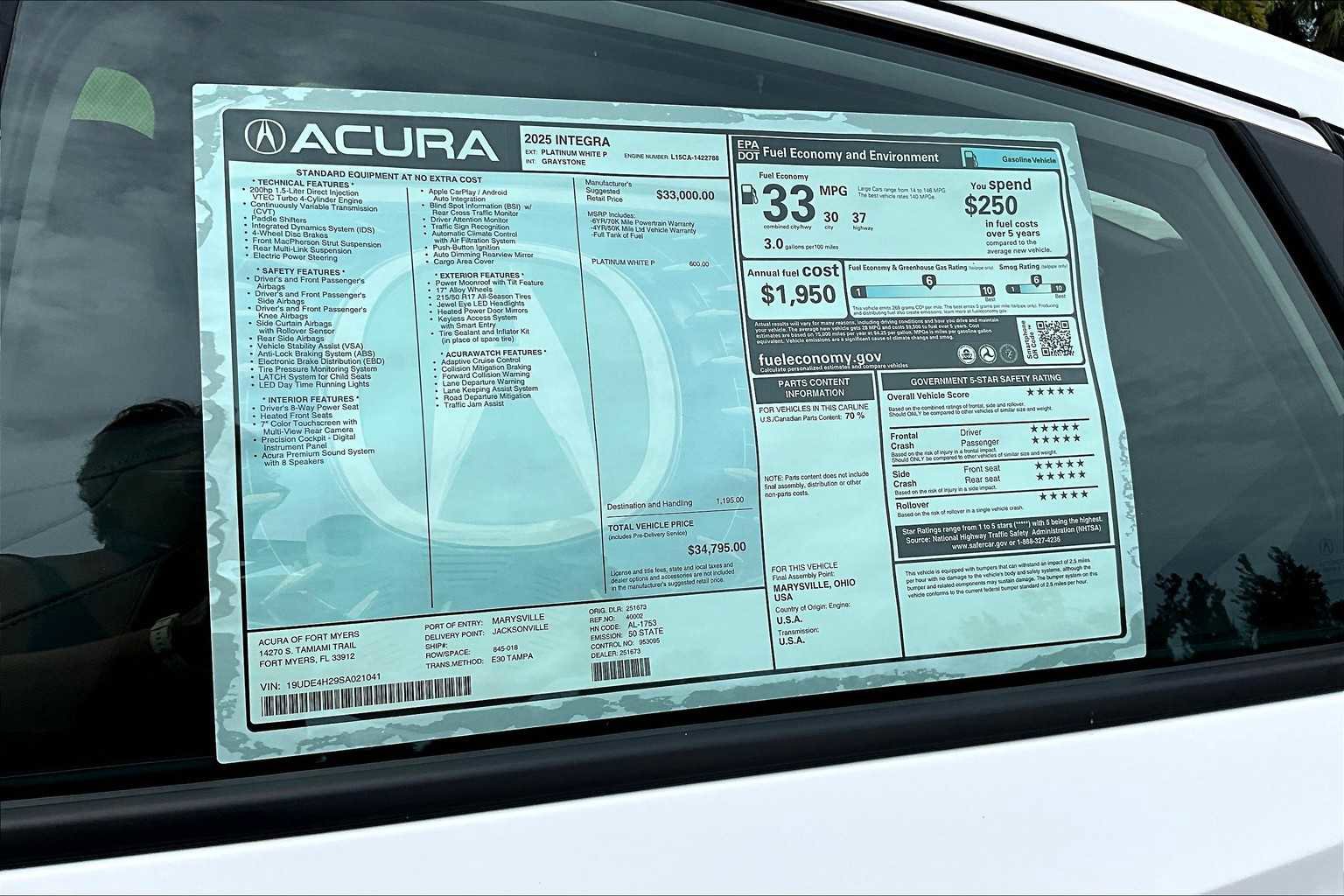 New 2025 Acura Integra image 22