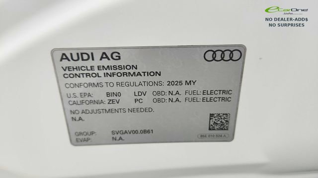 Used 2025 Audi A6 e-tron Premium Plus w/ Premium Plus RWD image 61
