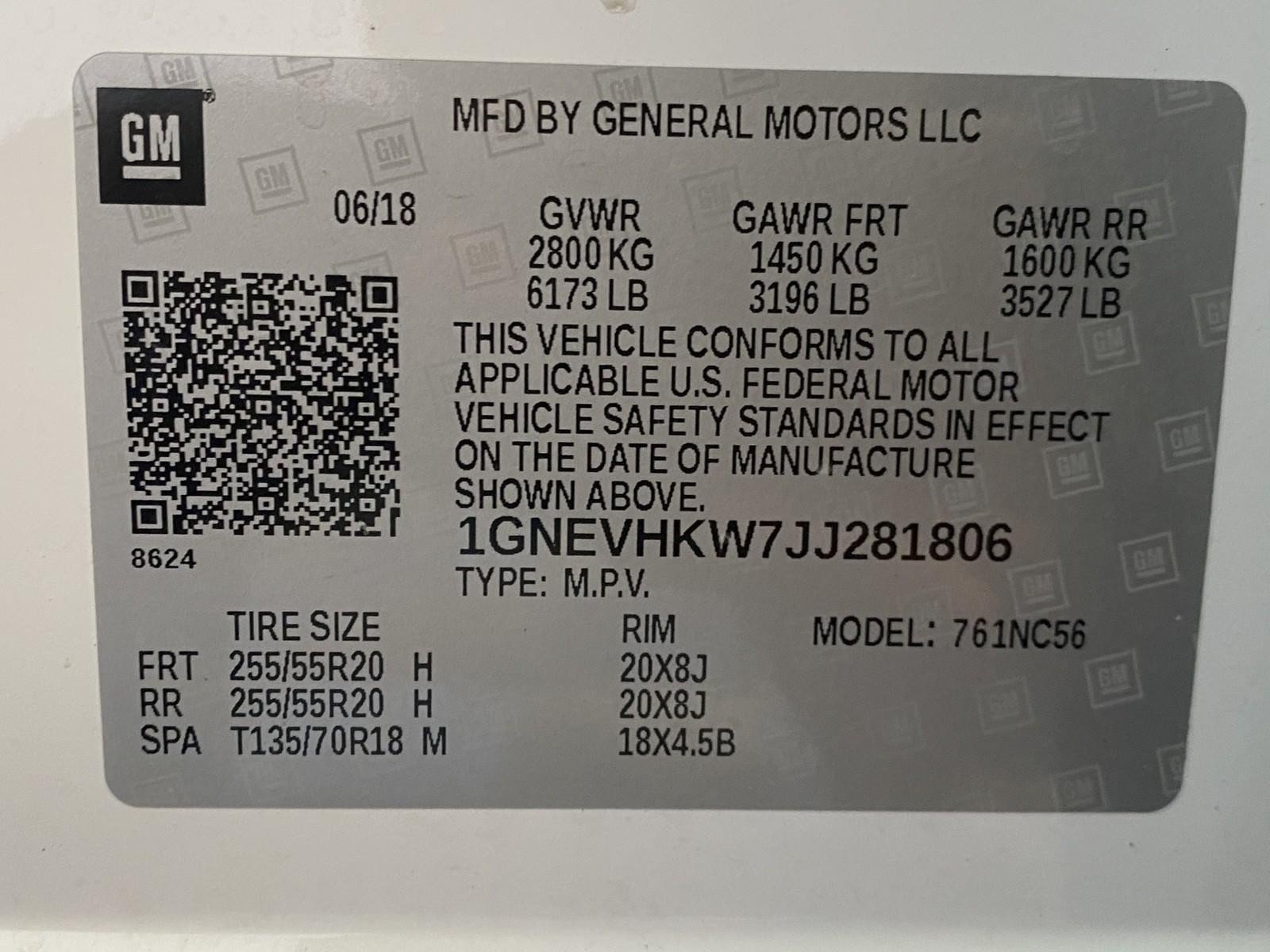 Used 2018 Chevrolet Traverse LT AWD/4WD image 32
