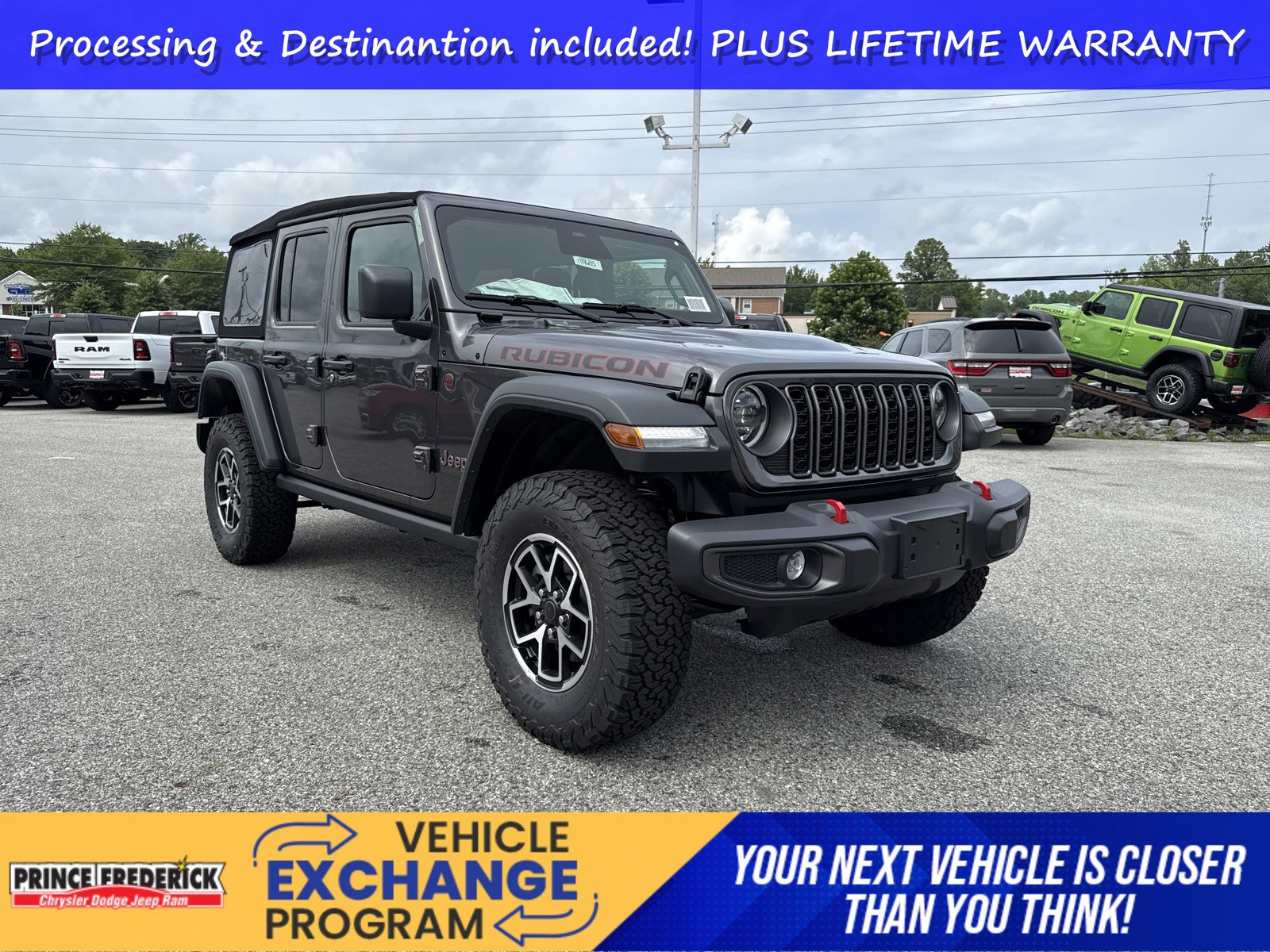 New 2025 Jeep Wrangler Unlimited Rubicon AWD/4WD image 1