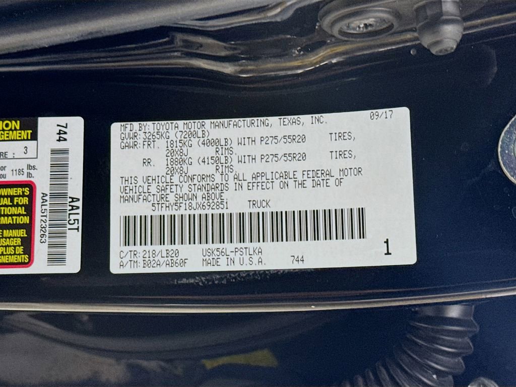 Certified 2018 Toyota Tundra Limited w/ Limited Premium Package AWD/4WD image 35