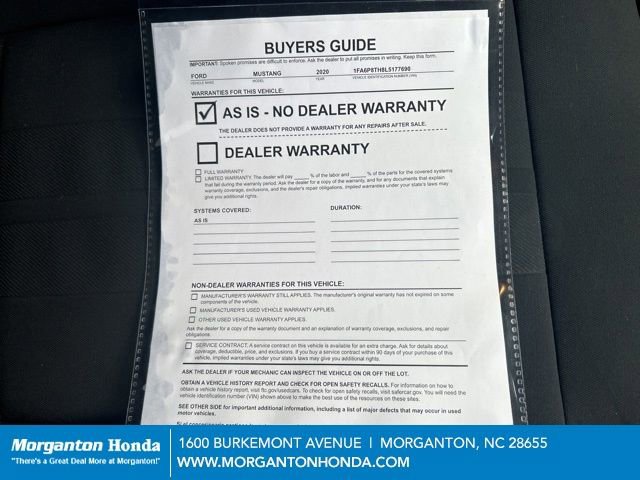 Used 2020 Ford Mustang Coupe w/ Equipment Group 101A image 25