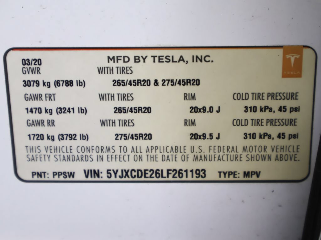 Used 2020 Tesla Model X Long Range AWD/4WD image 52