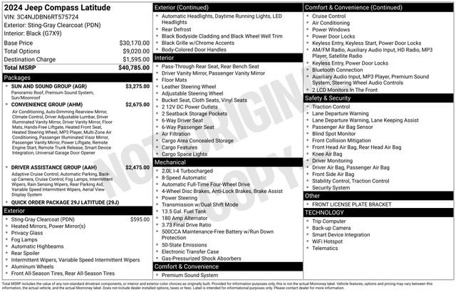 Used 2024 Jeep Compass Latitude w/ Sun and Sound Group image 7