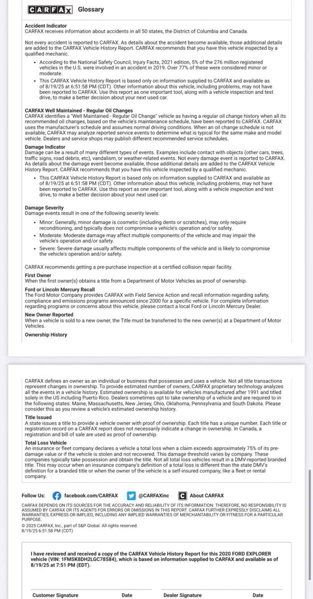 Used 2020 Ford Explorer XLT w/ Comfort Package image 52