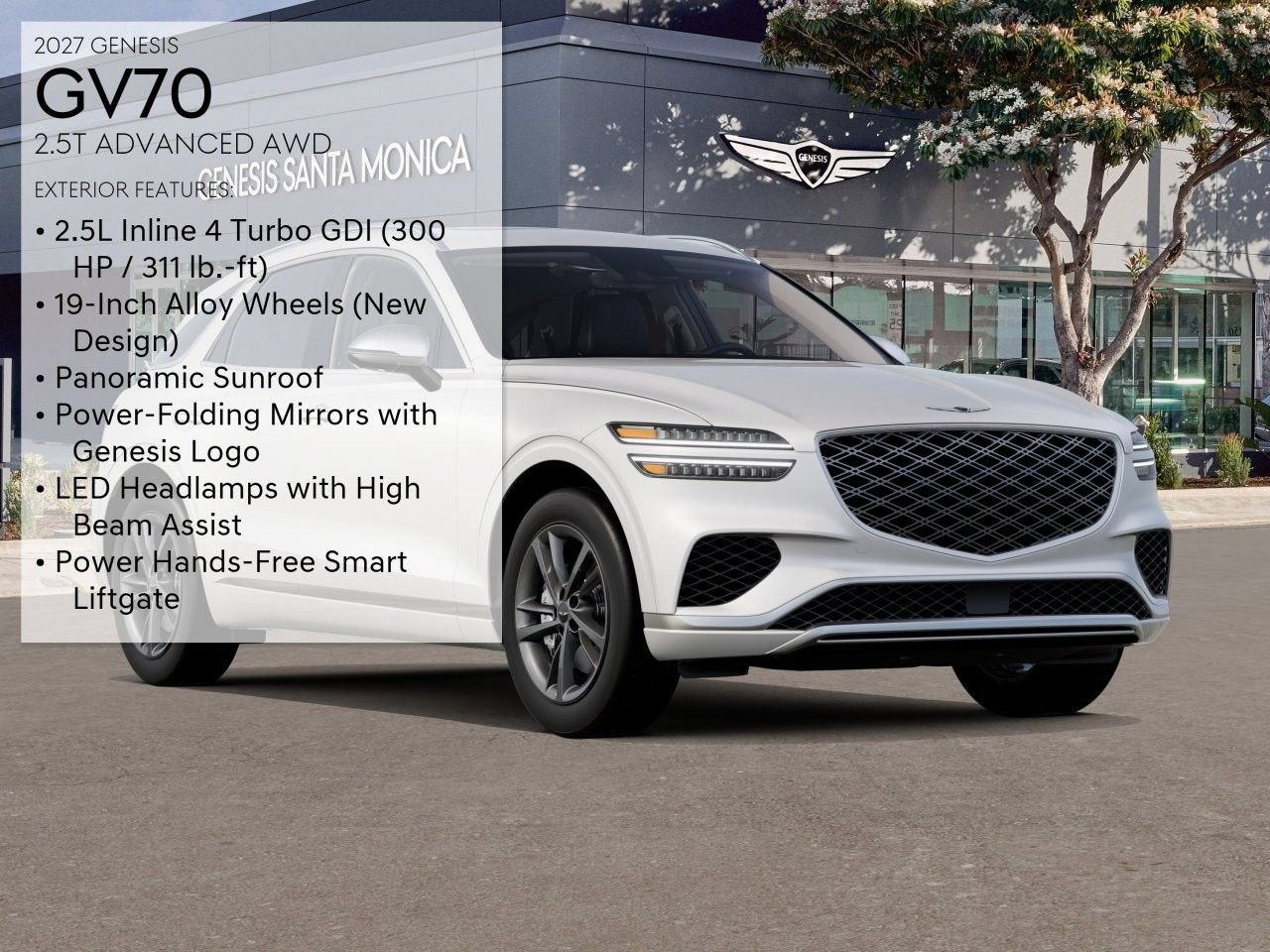 New 2027 Genesis GV70 2.5T Advanced AWD/4WD image 3