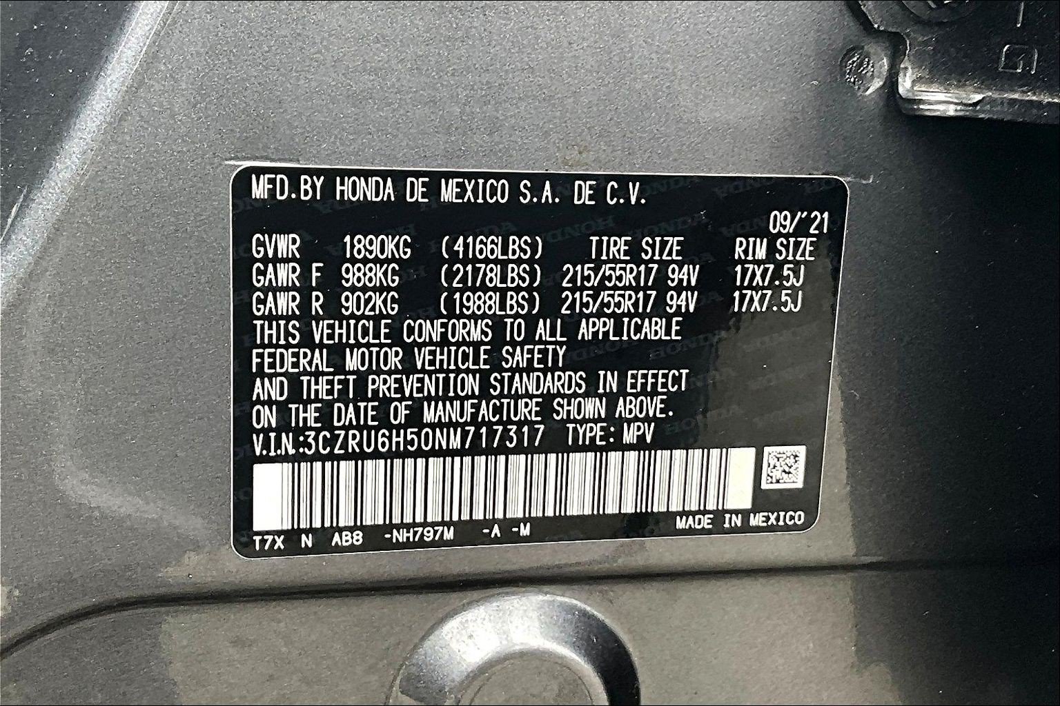 Used 2022 Honda HR-V EX image 35