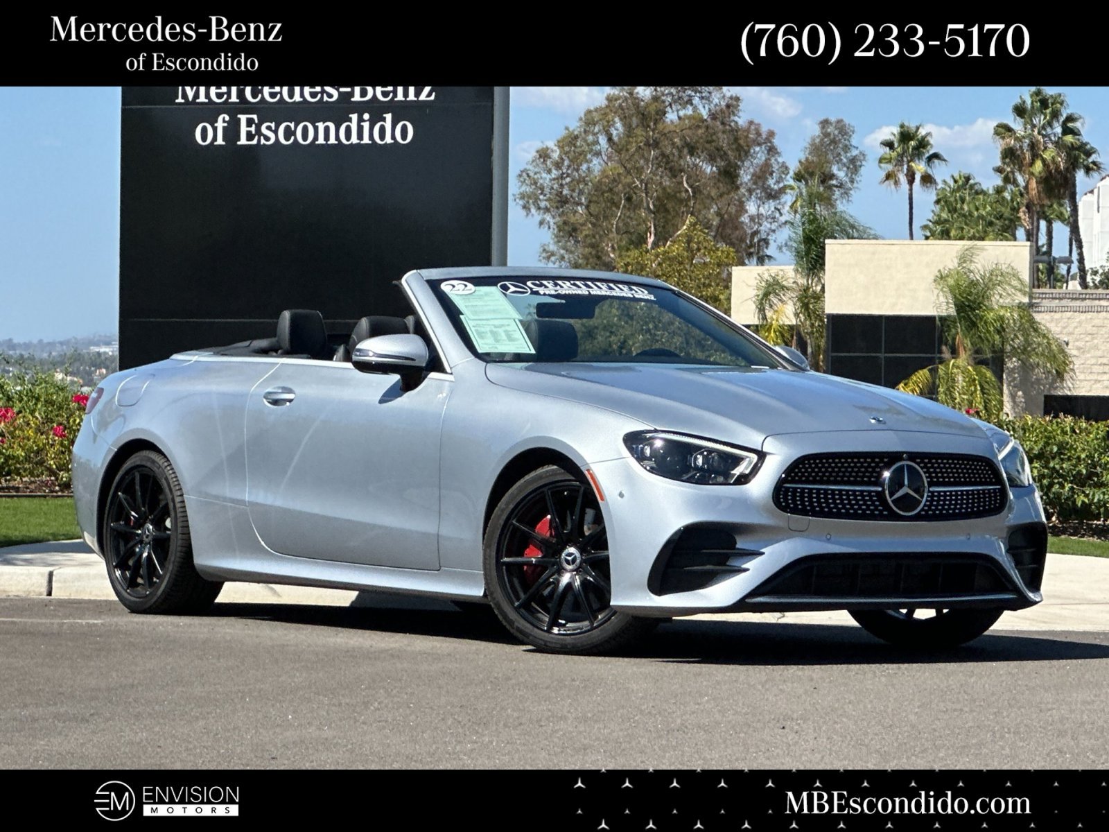Certified 2022 Mercedes-Benz E 450 Cabriolet w/ AMG Line