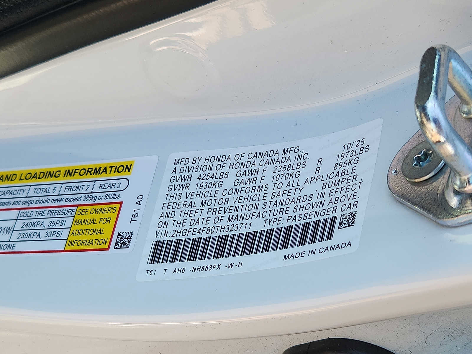 Certified 2026 Honda Civic Sport image 27