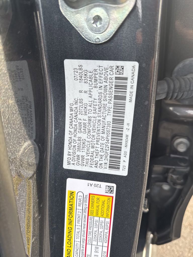 Certified 2023 Honda Civic Sport image 22