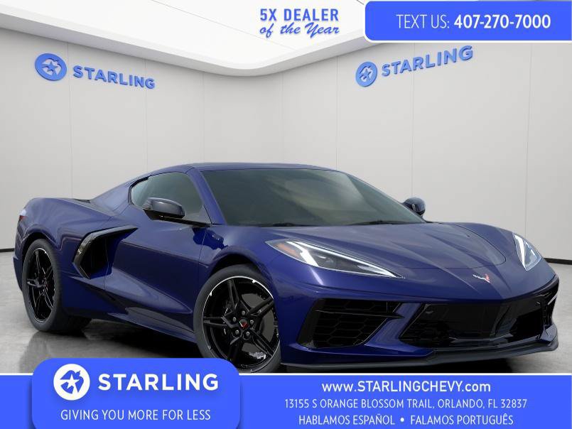 Used 2025 Chevrolet Corvette Stingray Preferred Cpe w/ Stealth Interior Trim Package RWD image 1