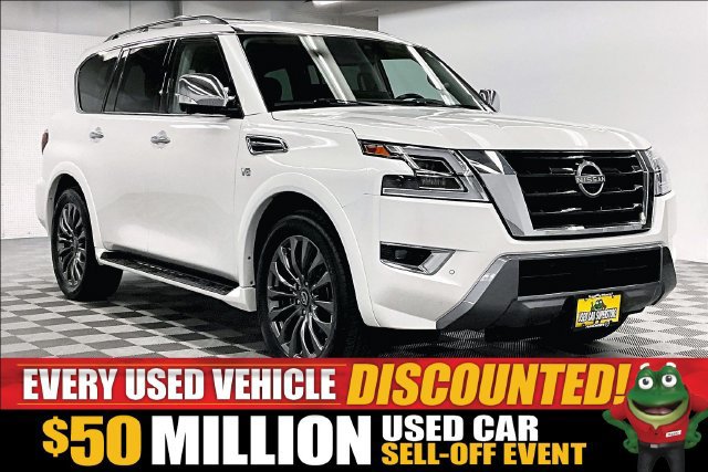 Used 2021 Nissan Armada Platinum w/ Captain's Chairs Package
