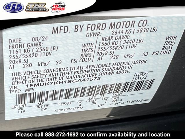 Used 2025 Ford Explorer ST-Line w/ Premium Package RWD image 23