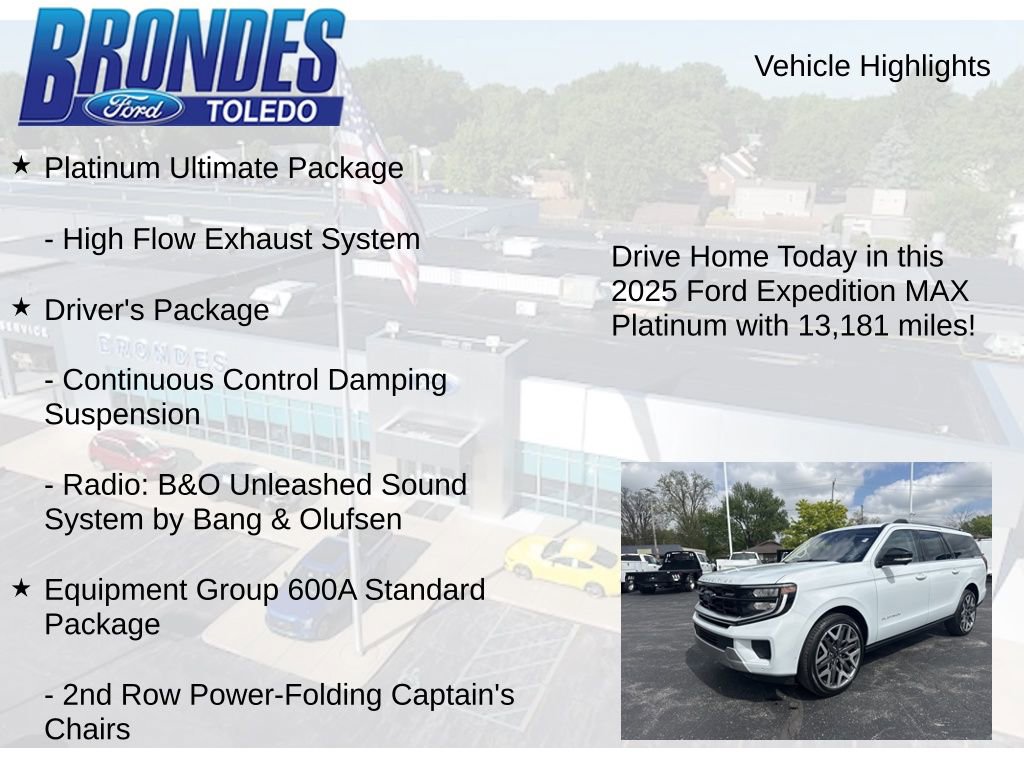 Used 2025 Ford Expedition Max Platinum w/ Platinum Ultimate Package AWD/4WD image 17