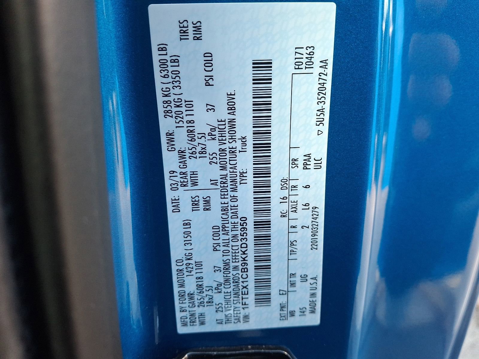 Used 2019 Ford F150 XLT w/ Equipment Group 302A Luxury image 26