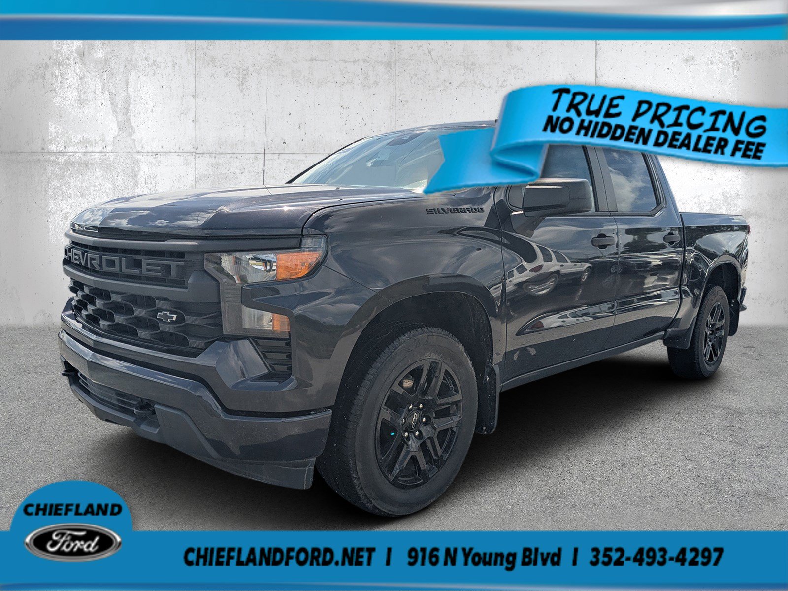 Used 2023 Chevrolet Silverado 1500 Custom w/ LPO, Dark Essentials Package
