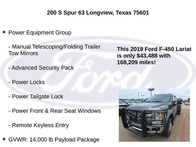 Used 2019 Ford F450 Lariat w/ Lariat Value Package AWD/4WD image 10
