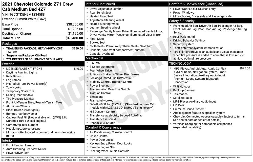 Used 2021 Chevrolet Colorado Z71 AWD/4WD image 28