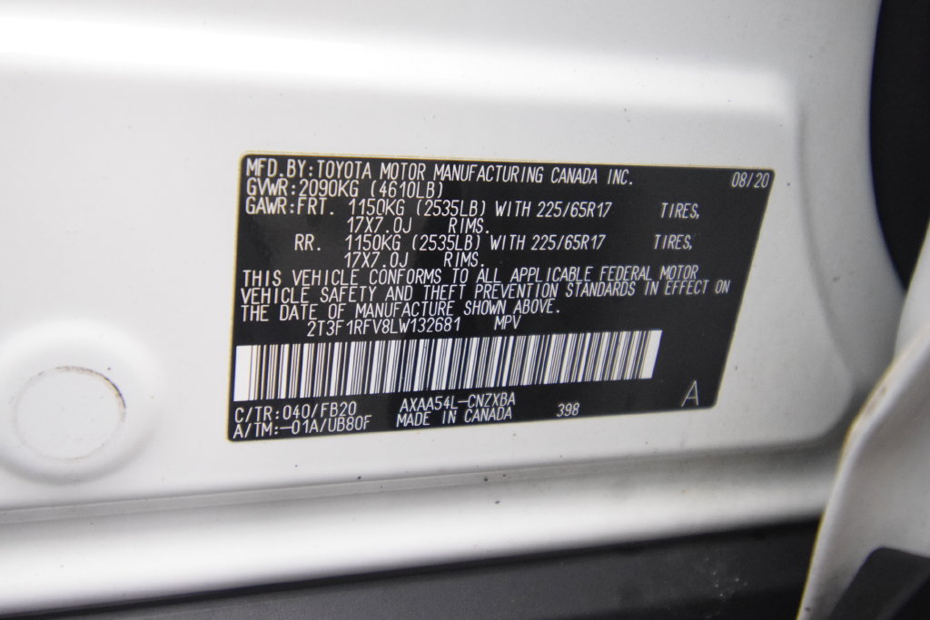 Used 2020 Toyota RAV4 LE w/ All Weather Liner Package AWD/4WD image 22