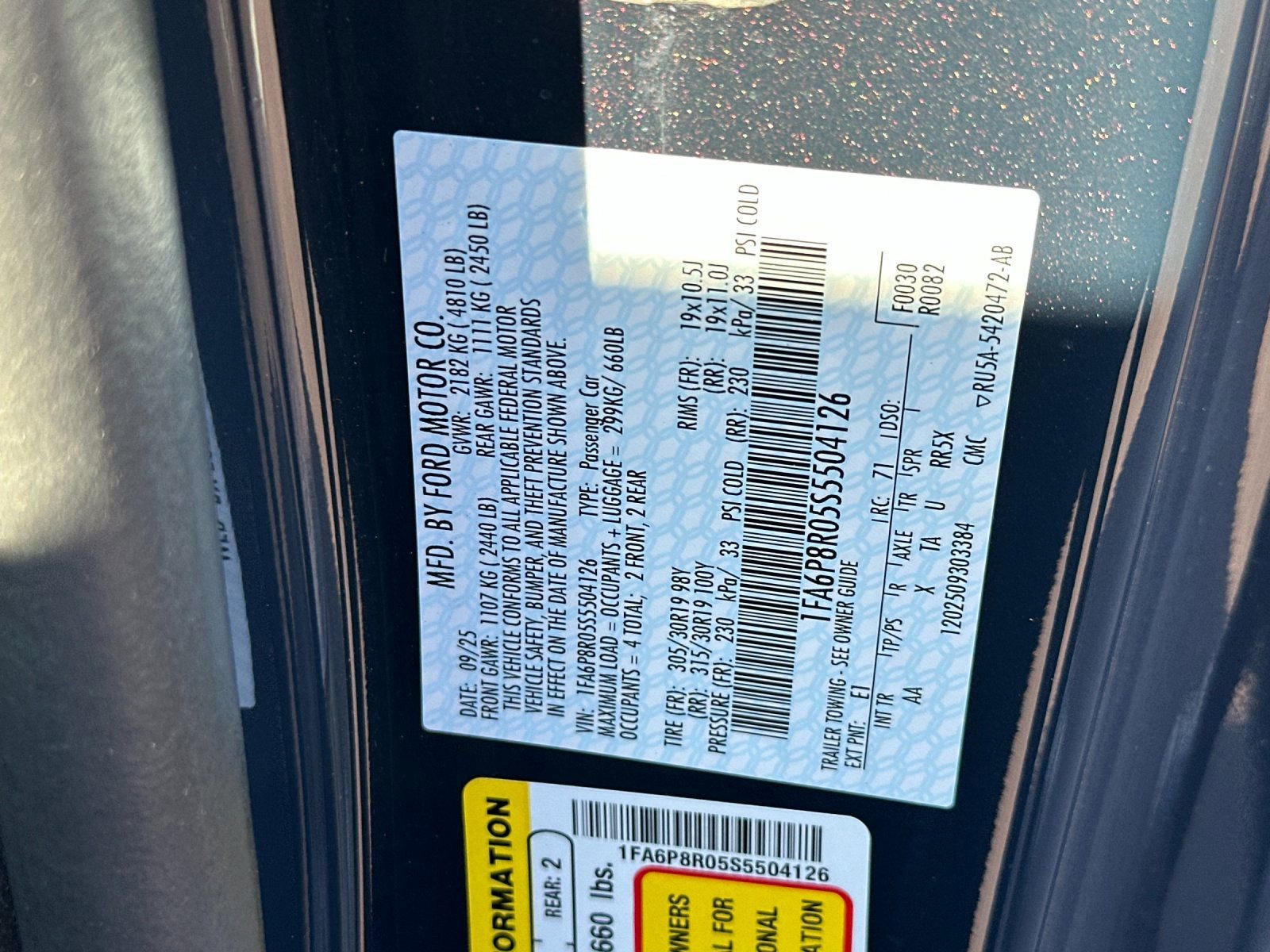 New 2025 Ford Mustang Dark Horse w/ Dark Horse Handlin Package RWD image 33