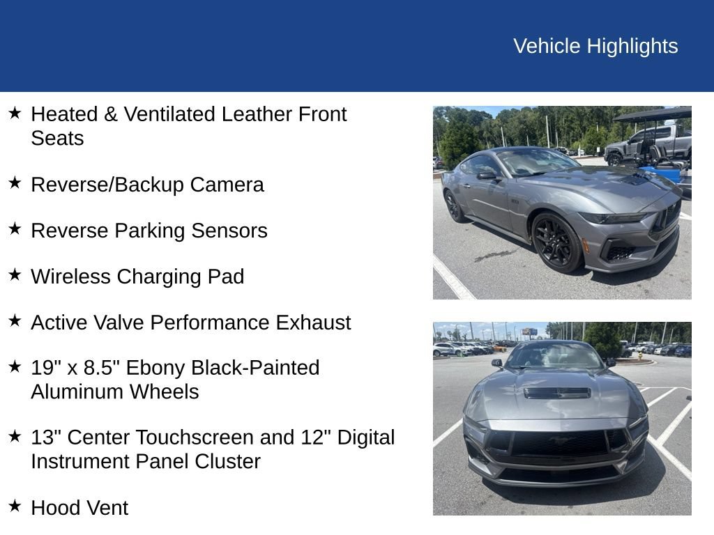 Used 2024 Ford Mustang GT Premium w/ Mustang Nite Pony Package RWD image 13