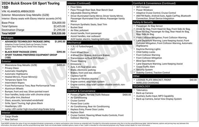 Used 2024 Buick Encore GX Sport Touring w/ Advanced Technology Package FWD image 24