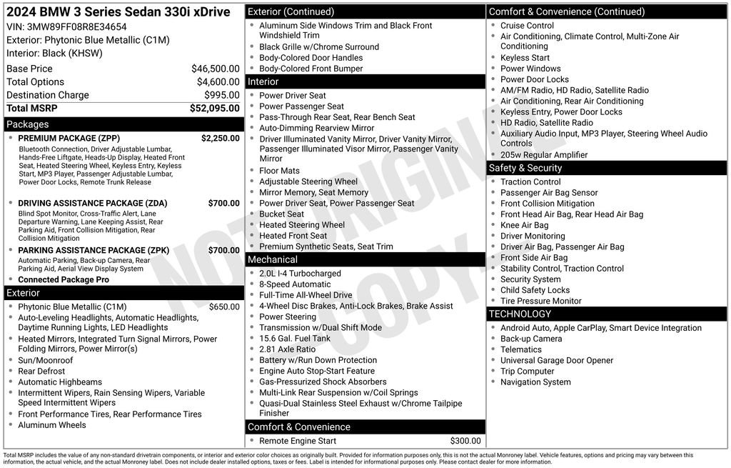 Used 2024 BMW 330i xDrive Sedan w/ Premium Package image 40